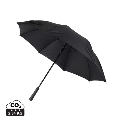 Picture of VINGA BALTIMORE AWARE™ RPET 23 INCH UMBRELLA in Black.