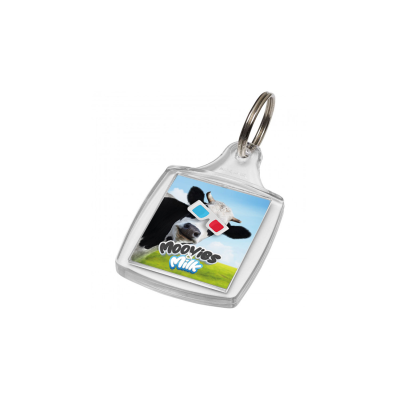 Picture of ACRYLIC INSERT KEYRINGS - A5 - 73MM x 46MM - INSERT - 45MM x 35MM.