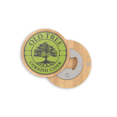 Picture of MAGNETIC BOTTLE OPENER - WOOD in Brown