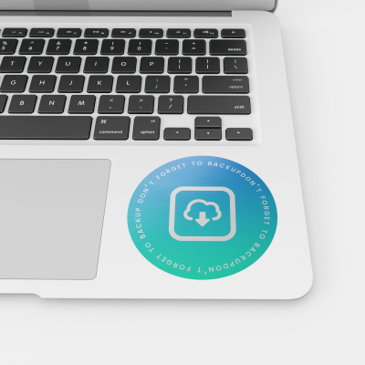 Picture of VINYL LAPTOP STICKER in Clear Transparent.