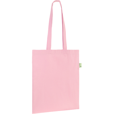 Picture of SEABROOK ECO 5OZ RECYCLED COTTON TOTE in Baby Pink 