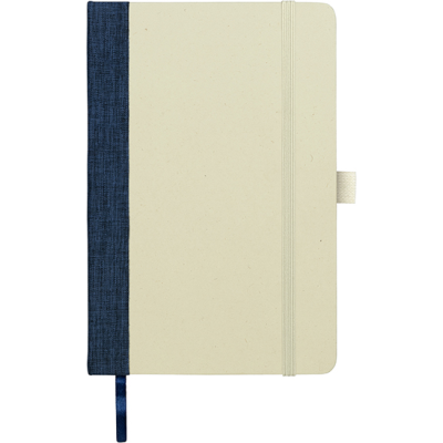 Picture of MAXTON ECO SUGARCANE A5 NOTE BOOK in Nat & Navy