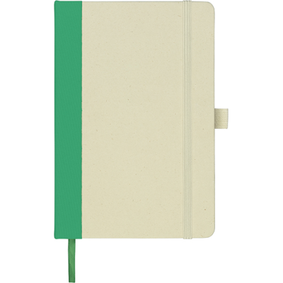 Picture of MAXTON ECO SUGARCANE A5 NOTE BOOK in Nat & Green