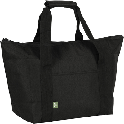 Picture of CLIFFE ECO RPET RECYCLED COOLER TOTE BAG in Black.