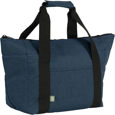 Picture of CLIFFE ECO RPET RECYCLED COOLER TOTE BAG in Navy