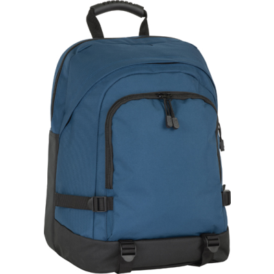 Picture of FAVERSHAM ECO RECYCLED RPET LAPTOP BACKPACK RUCKSACK in Navy_&_Bk.