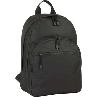 Picture of HALSTEAD ECO RECYCLED RPET BACKPACK RUCKSACK RUCKSACK in Black.