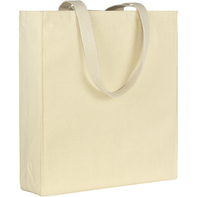 Picture of AYLESHAM RECYCLED 8OZ COTTON CANVAS SHOPPER TOTE in Natural.