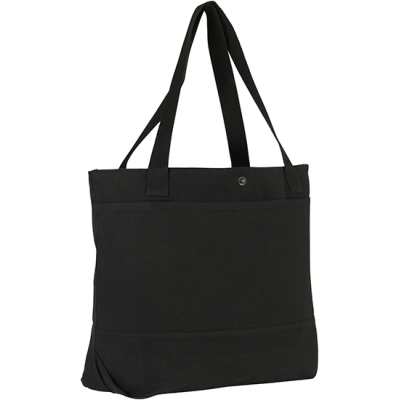 Picture of WALMER 12OZ COTTON RECYCLED BOAT TOTE in Black