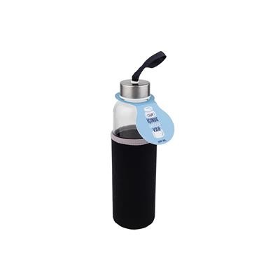 Picture of 500 ML GLASS REUSABLE WATER BOTTLE.