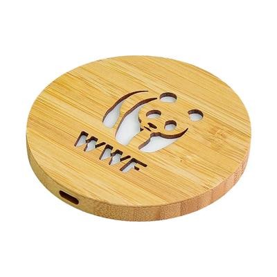 Picture of BAMBOO LIGHT-UP LOGO CORDLESS CHARGER