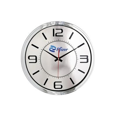 Picture of METAL LOOKING WALL CLOCK.