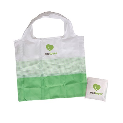 Picture of RPET FOLDING SHOPPER TOTE BAG.