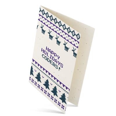 Picture of A5 SEEDS PAPER CHRISTMAS CARD