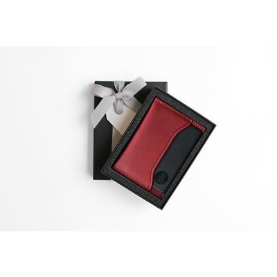 Picture of TILE SLIM WITH FULL GRAIN LEATHER CARD HOLDER