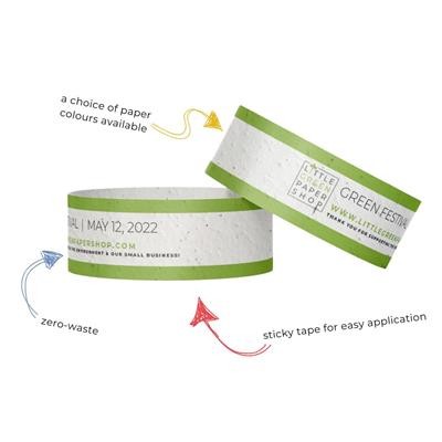 Picture of PLANTABLE SEEDS PAPER WRIST BAND.