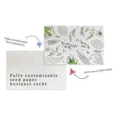 Picture of PLANTABLE SEEDS PAPER BUSINESS CARD.