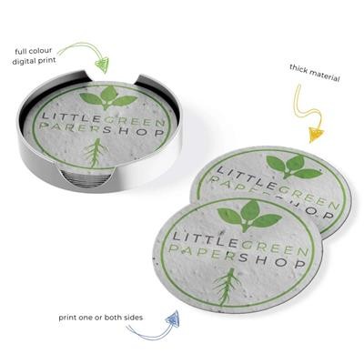 Picture of PLANTABLE SEEDS PAPER COASTER