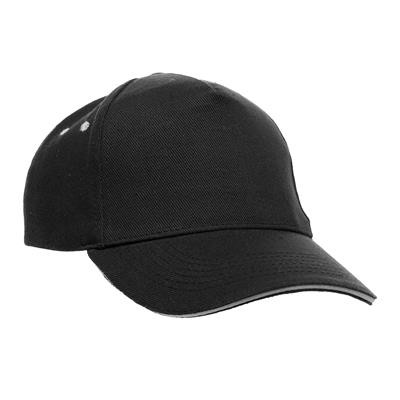 Picture of ULTIMATE SANDWICH PEAK 5 PANEL CAP In Black