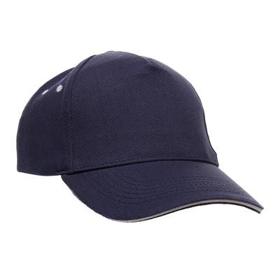 Picture of ULTIMATE SANDWICH PEAK 5 PANEL CAP In Navy.