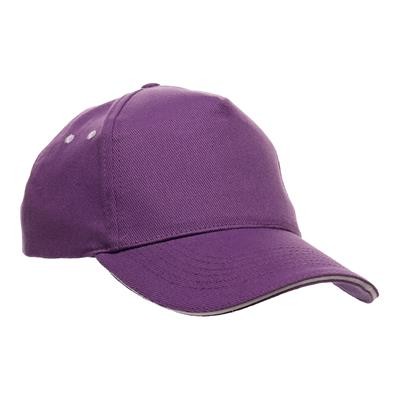 Picture of ULTIMATE SANDWICH PEAK 5 PANEL CAP In Purple