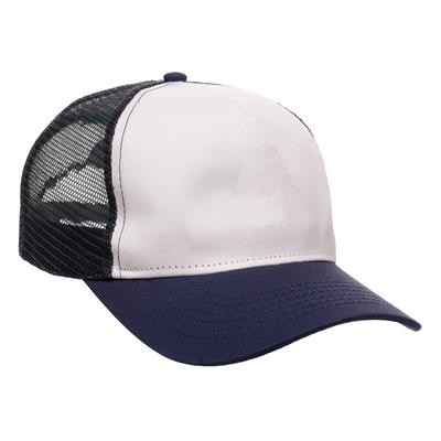 Picture of RETRO TRUCKER CAP In Navy Blue.