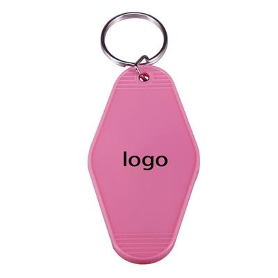 Picture of VINTAGE PLASTIC MOTEL KEYRING CHAIN HOTEL KEY TAG.