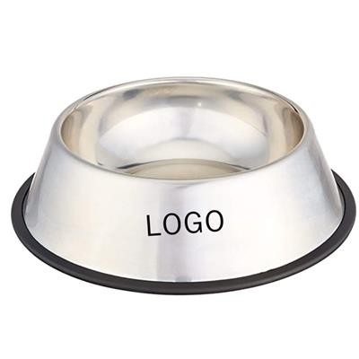 Picture of STAINLESS STEEL METAL DOG BOWL.
