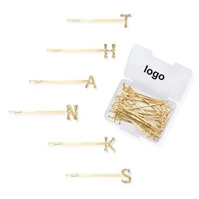 Picture of 26 COUNTS LETTERS HAIR PINS.