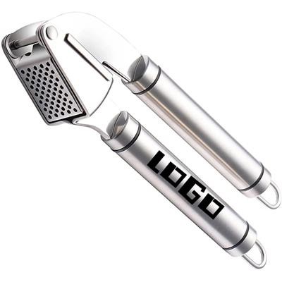 Picture of STAINLESS STEEL METAL GARLIC PRESS.