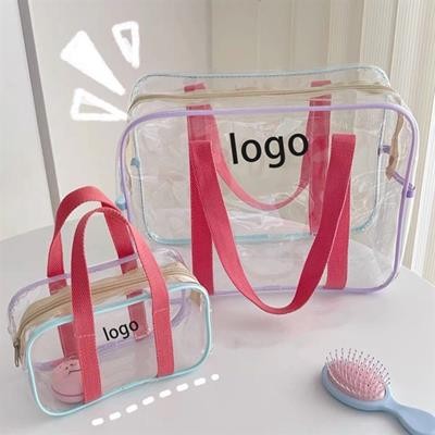 Picture of CLEAR TRANSPARENT MAKEUP BAGS.