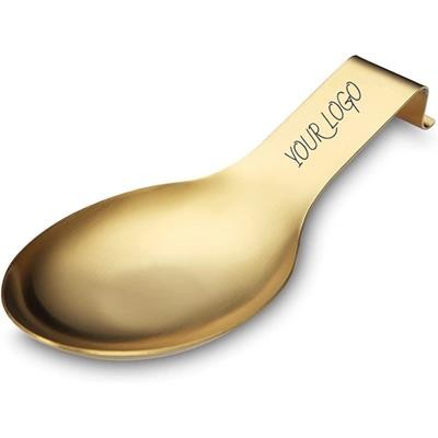 Picture of GOLD STAINLESS STEEL METAL SPOON REST.