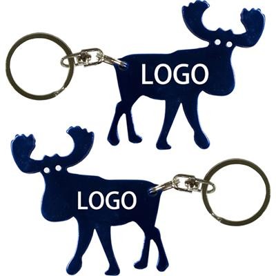 Picture of MOOSE KEYRING CHAIN BOTTLE OPENER.