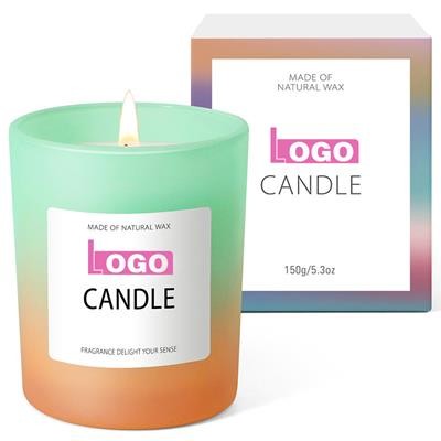 Picture of GRADIENT COLOR GLASS SCENTED CANDLE