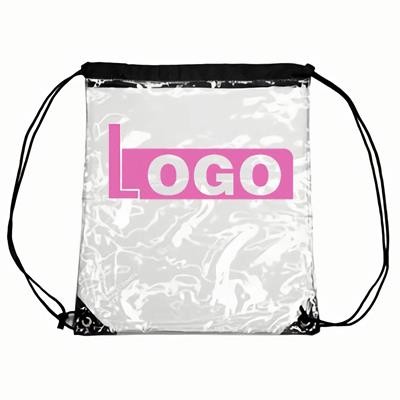 Picture of PLASTIC DRAWSTRING BACKPACKS.