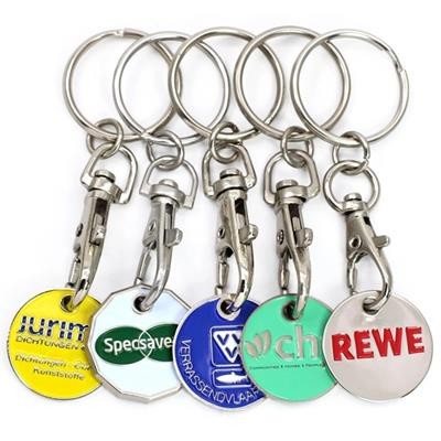 Picture of SHOPPING TROLLEY TOKENS KEYRING.