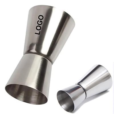 Picture of DOUBLE SIDE STAINLESS STEEL METAL COCKTAIL JIGGER CUP.