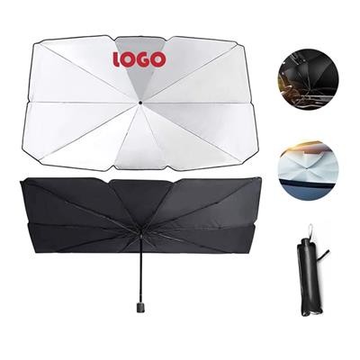 Picture of CAR FRONT WINDOW FOLDING UMBRELLA REFLECTIVE SUNSHADE.