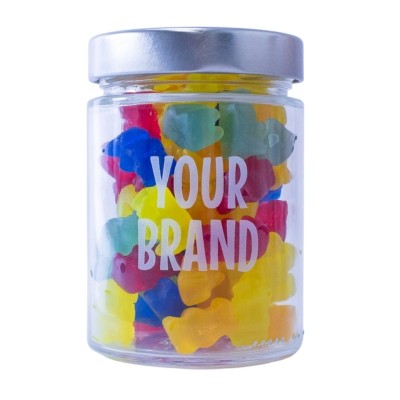 Picture of CUSTOM LOGO SWEETS in Twist Top Jar - 200g