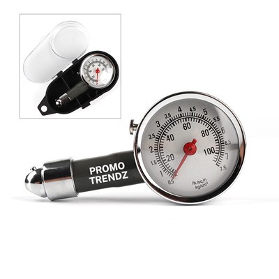 Picture of METAL TIRE PRESSURE GAUGE.