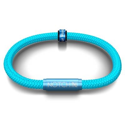 Picture of NOTCH® BRACELET MADE FROM RECYCLED OCEAN PLASTIC – AQUA BLUE.